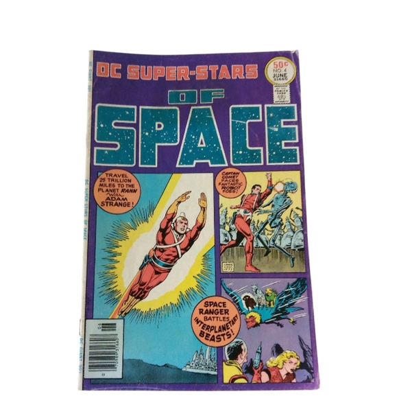 DC Super-Stars of Space #4 June 1976 Adam Strange Captain Comet Space Ranger - Picture 1 of 3